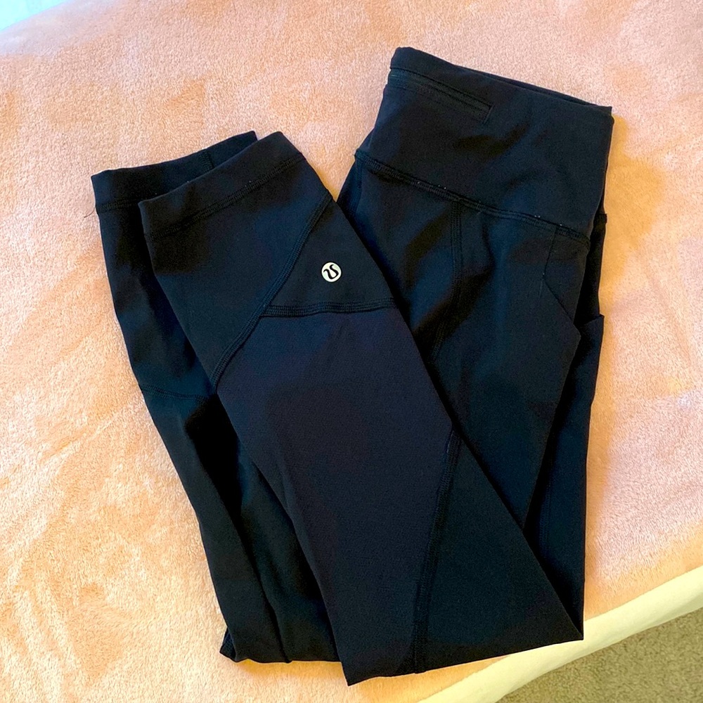 Lululemon Pace Rival Crop Black Size 4
